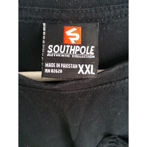 South Pole Y2K THRASHED shirt big  cut design on arms grunge goth size XXL Mens - Picture 2 of 7